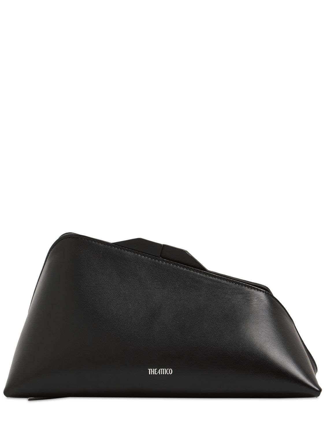 Attico Medium 8.30 Pm Leather Clutch In Black