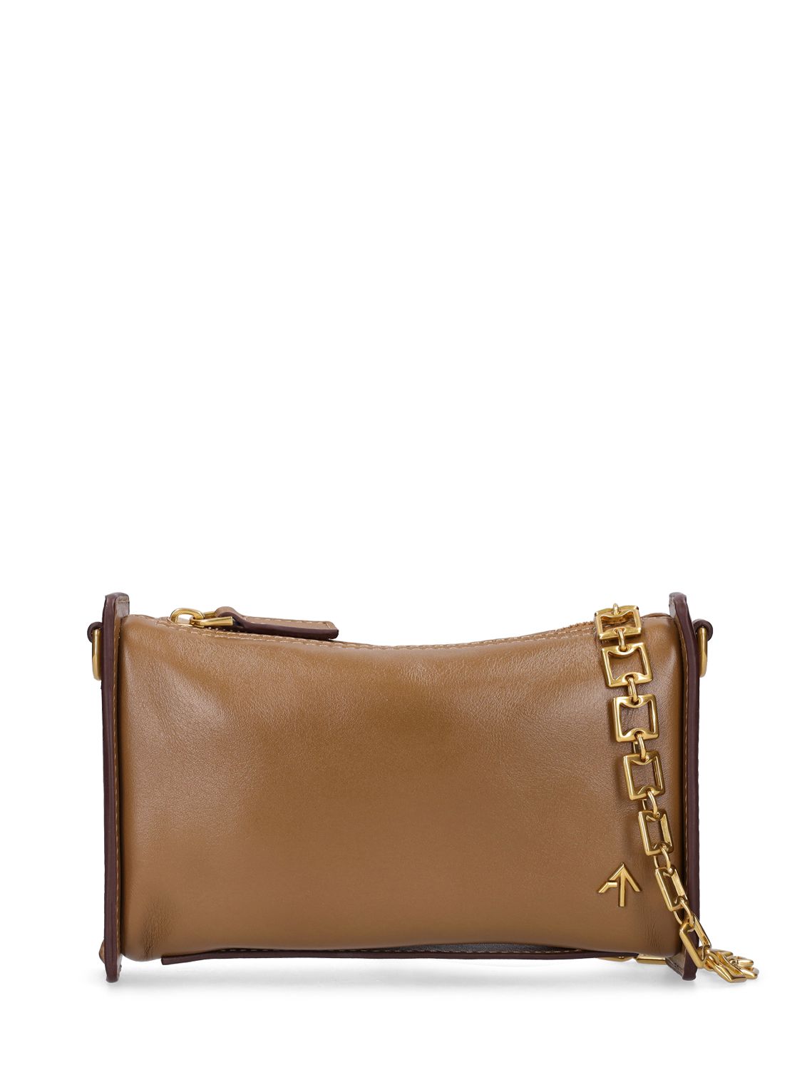 Manu Atelier Mini Carmen Leather Shoulder Bag In Mocha ModeSens
