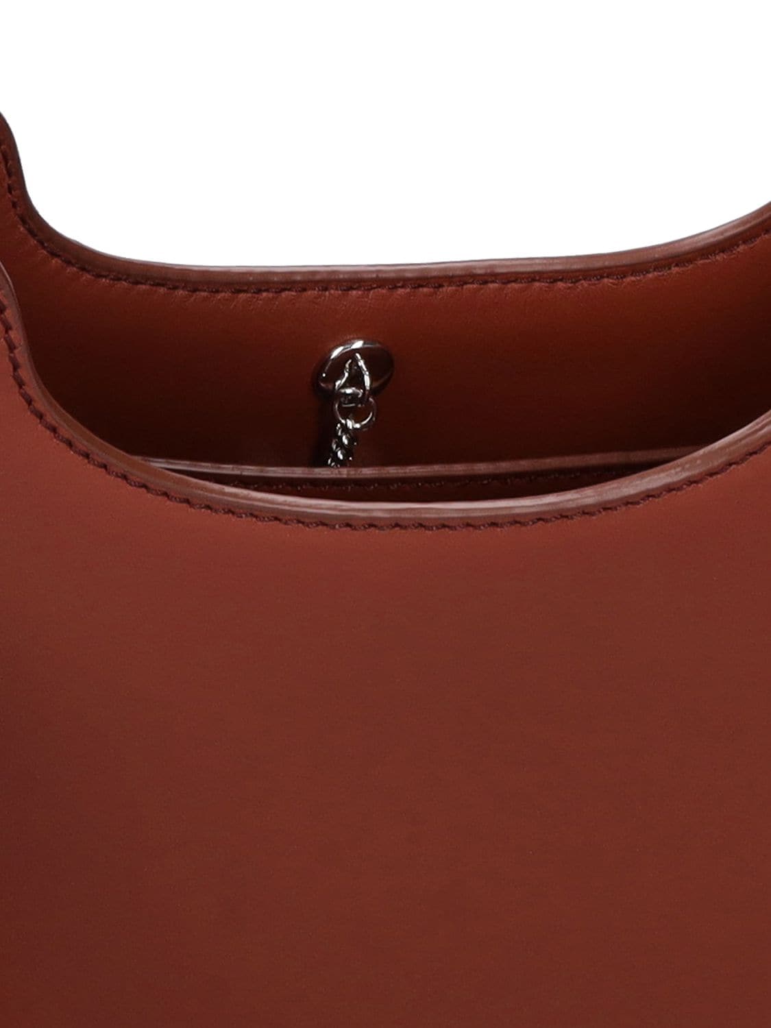 Loro Piana Micro Sesia Smooth Leather Hobo Bag In Kummel