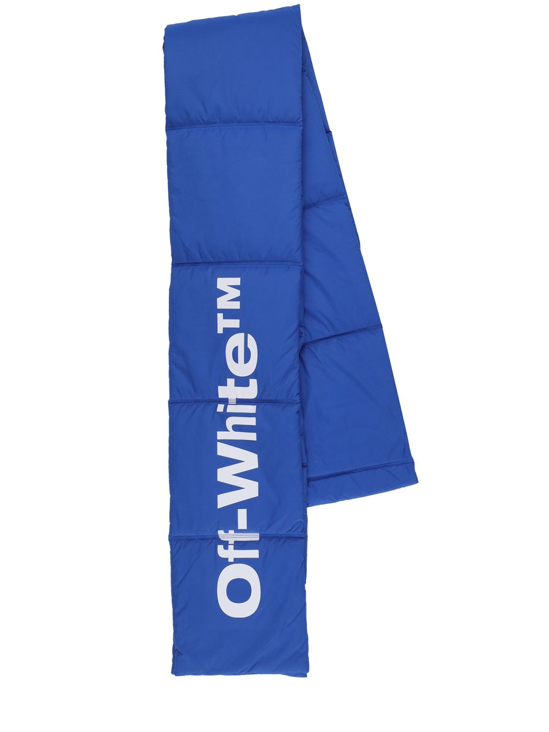 Off-white Peacock Bounce Maxi Ski Scarf In Blue,white