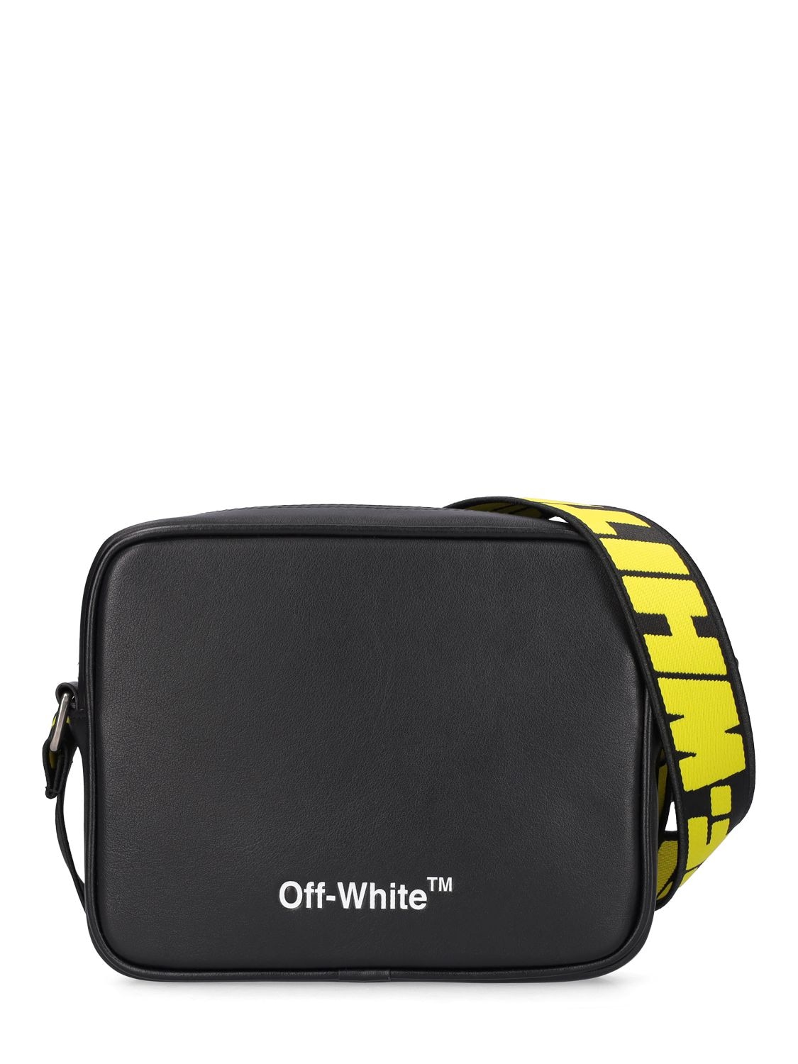 Off-White c/o Virgil Abloh Nylon Crossbody Bag W/ Logo Webbing in