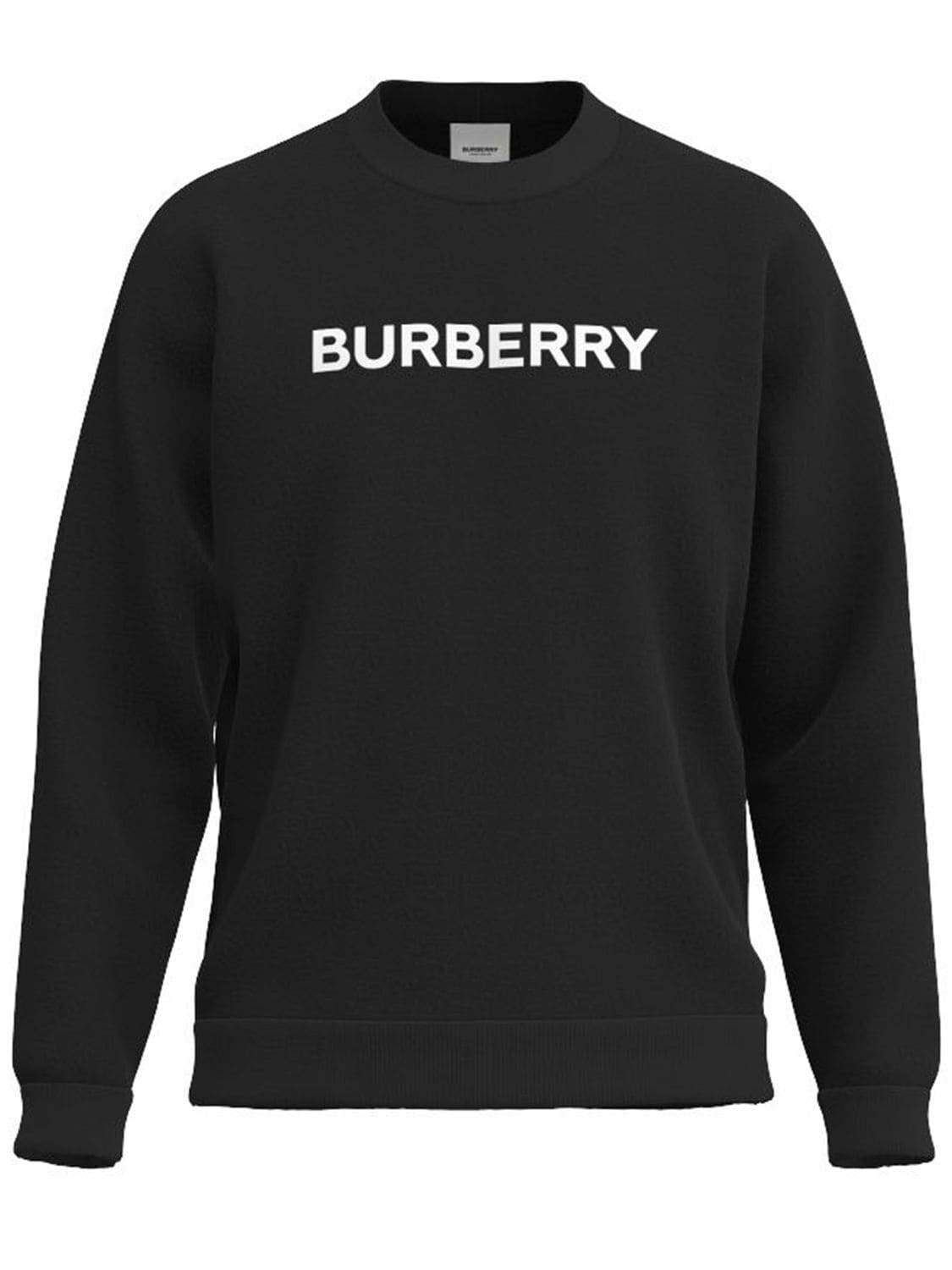Image of Burlow Logo Cotton Jersey Sweatshirt