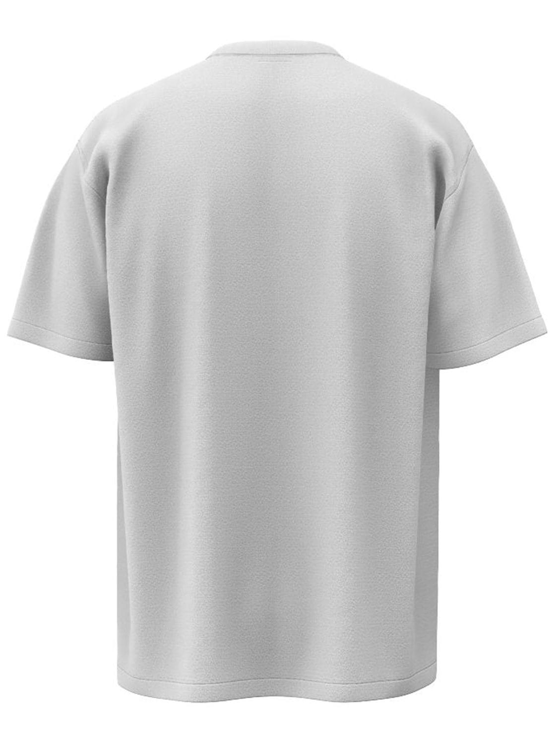 Shop Burberry Harriston Logo Cotton Jersey T-shirt In White
