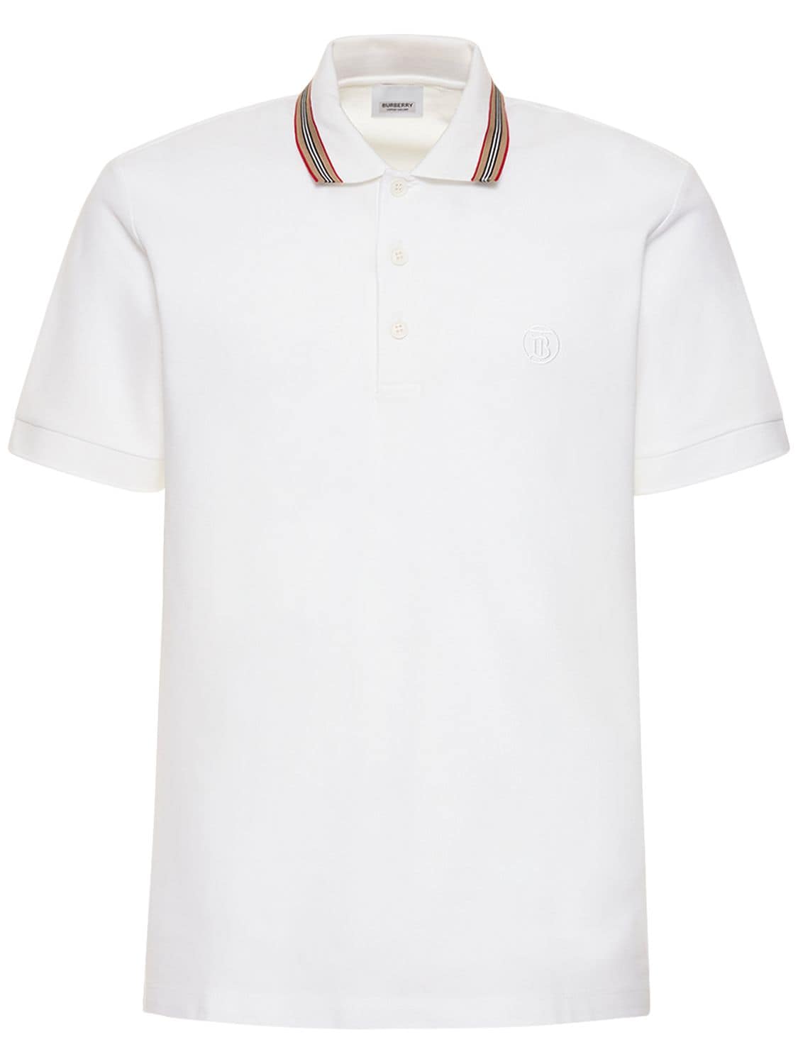 gelijktijdig Uitstekend Autorisatie BURBERRY Tb Logo & Icon Stripe Cotton Piqué Polo voor mannen