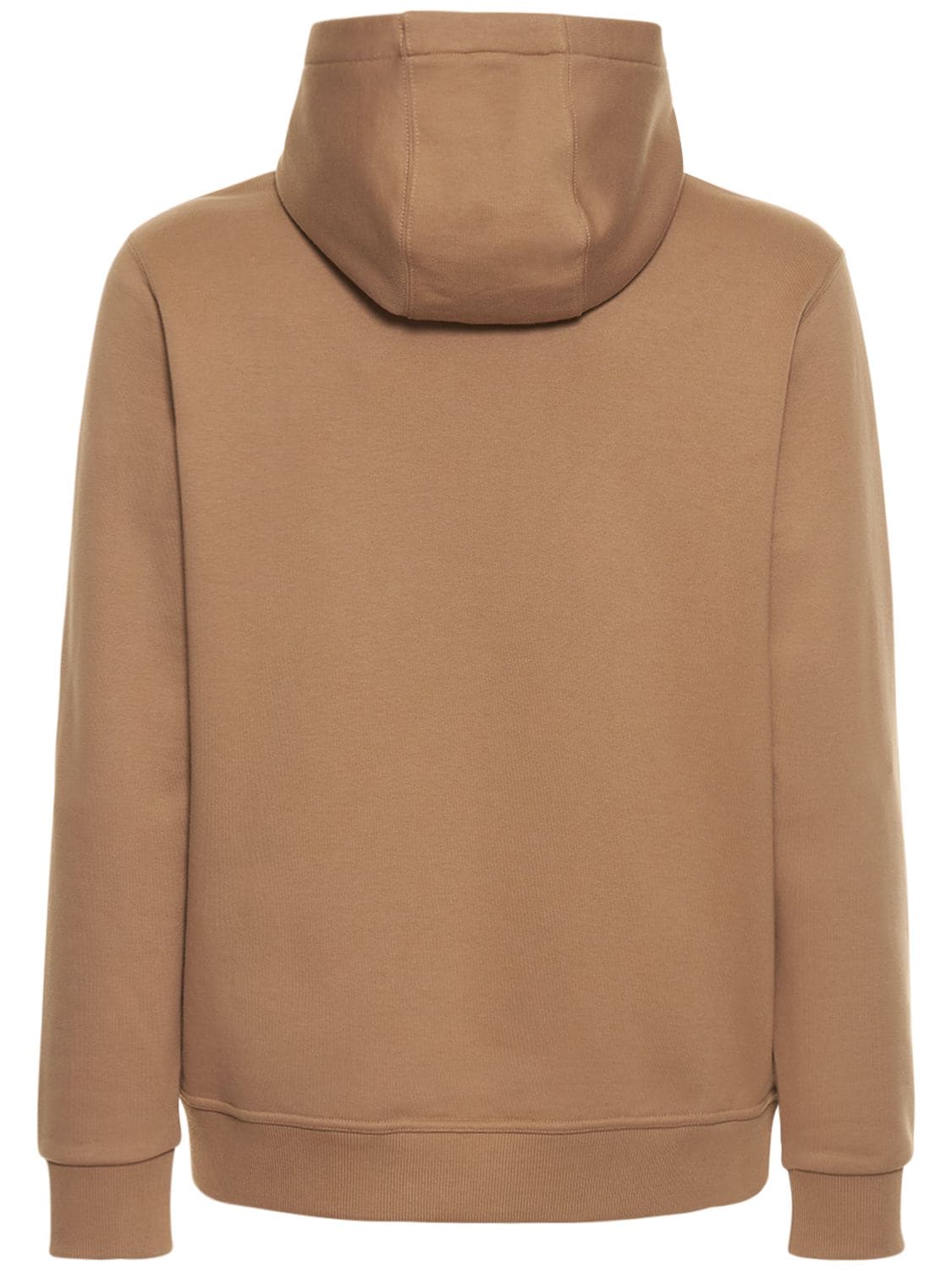 Shop Burberry Ansdell Logo Cotton Jersey Hoodie In Camel