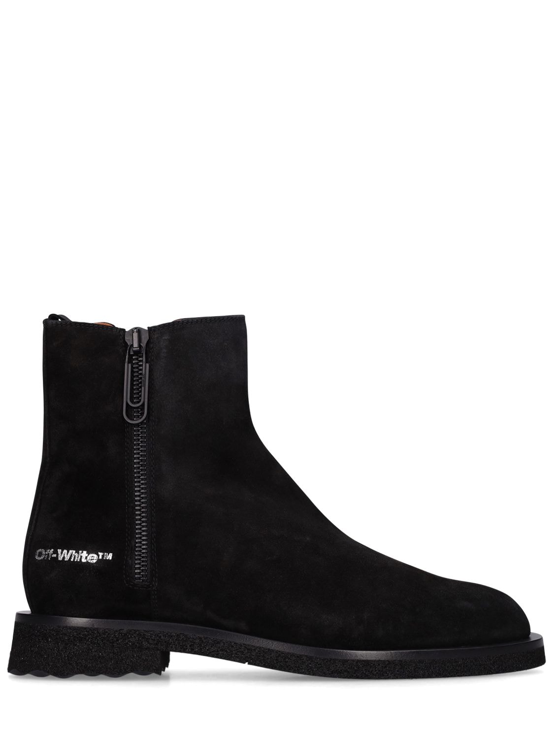 OFF-WHITE Suede Spongesole Ankle Boots