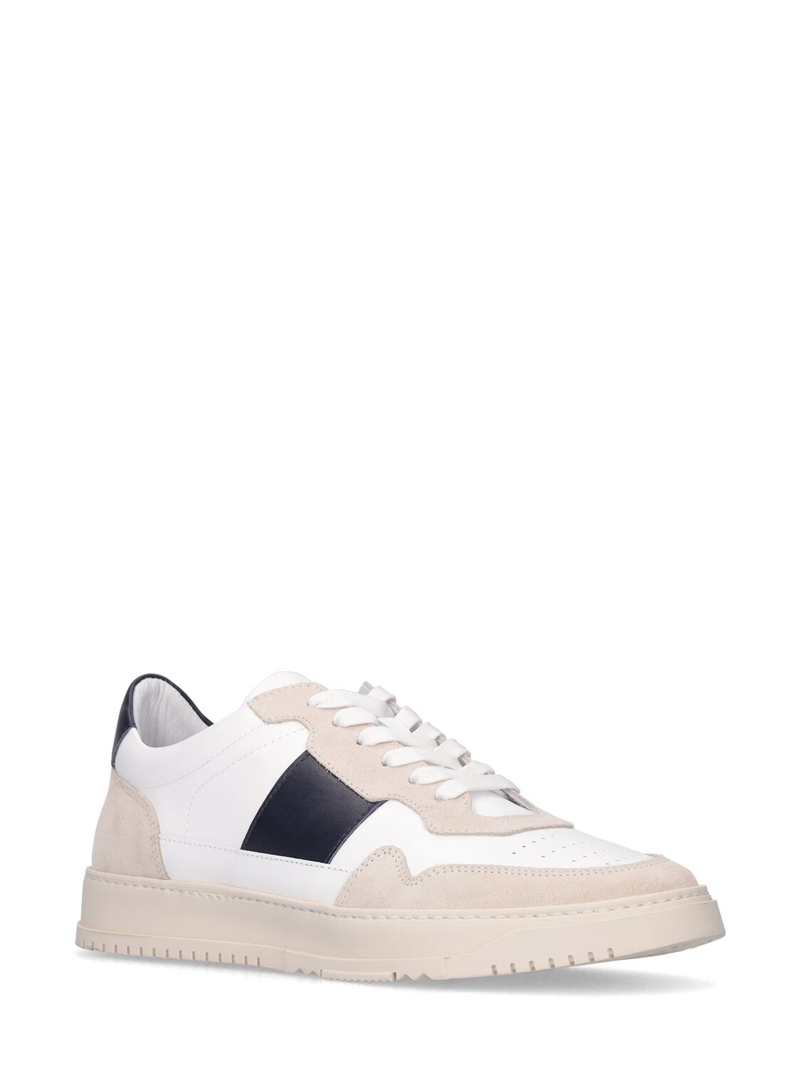 Gå til kredsløbet Albany Blot National Standard Edition 8 Leather & Suede Low Sneakers In White,navy |  ModeSens