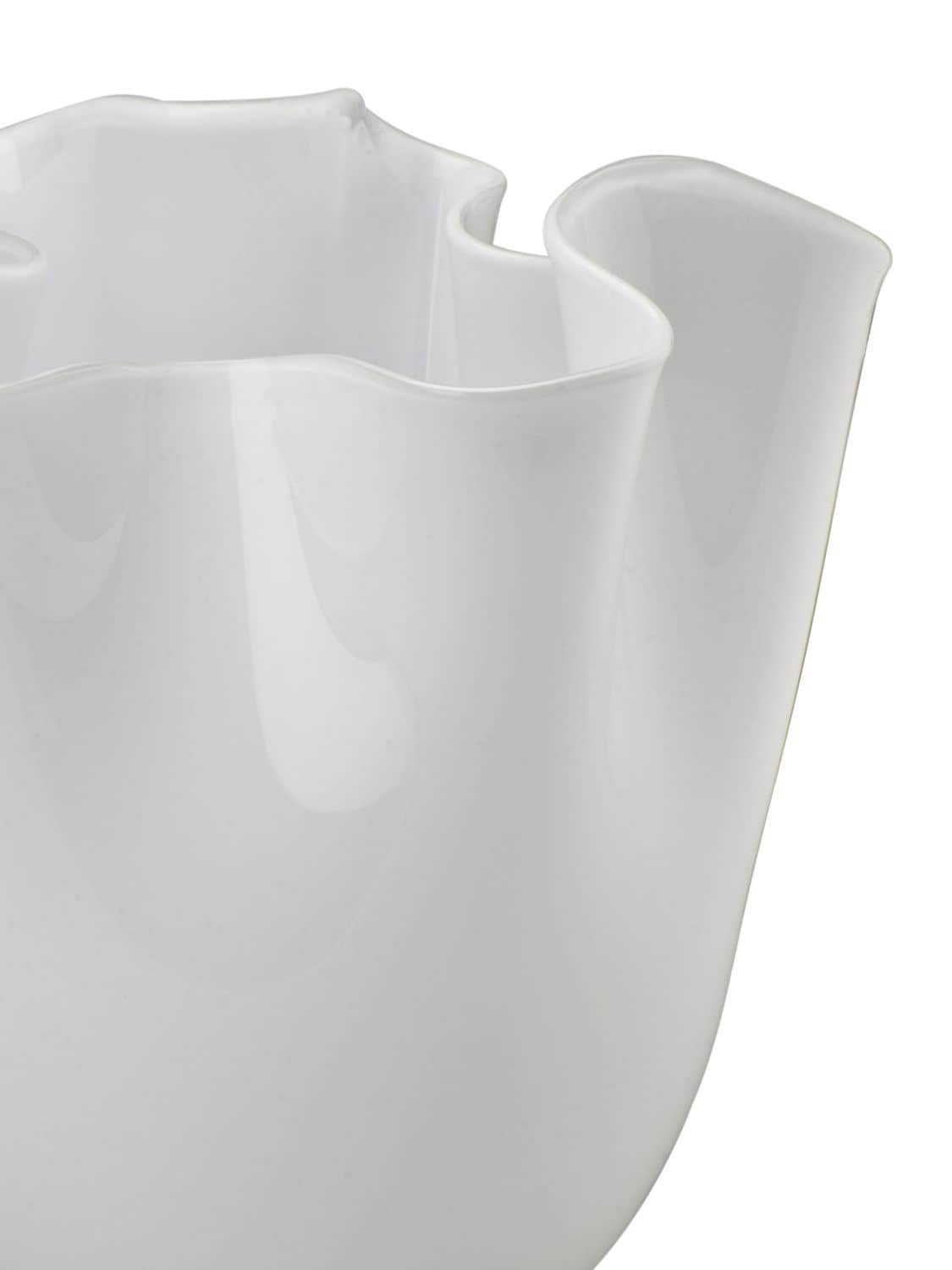 Shop Venini Fazzoletto Opalino Vase In White