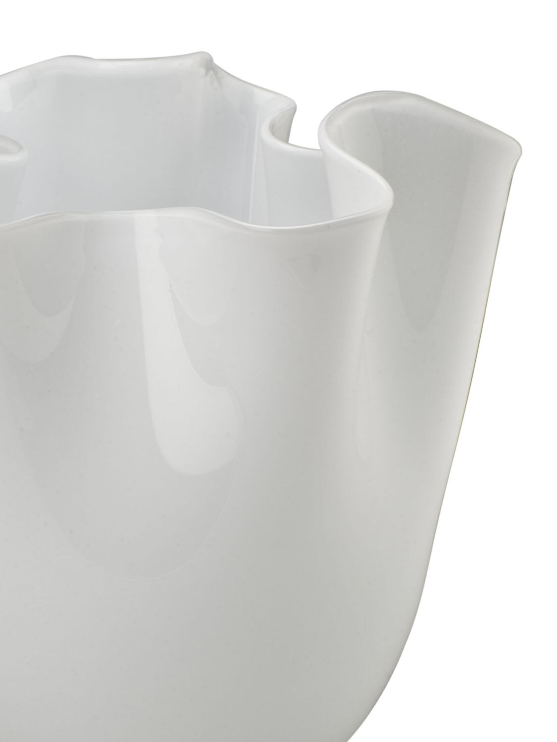 Shop Venini Fazzoletto Opalino Vase In White