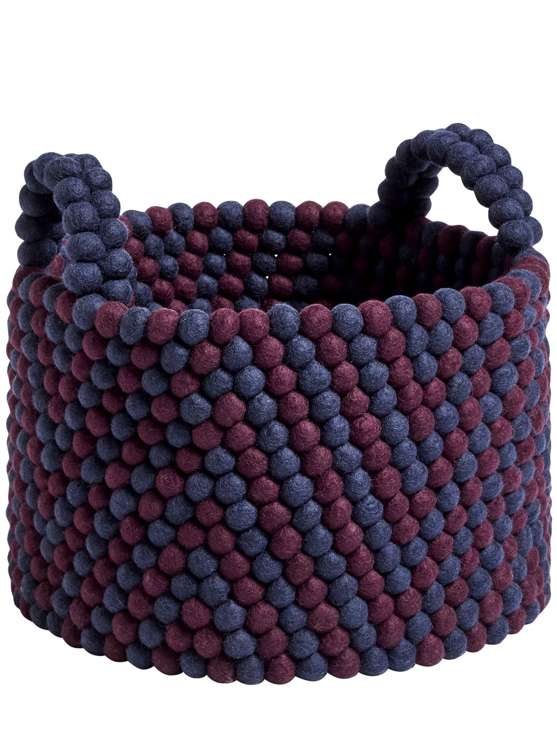 Shop Hay Bead Basket W/ Handles In Multicolor