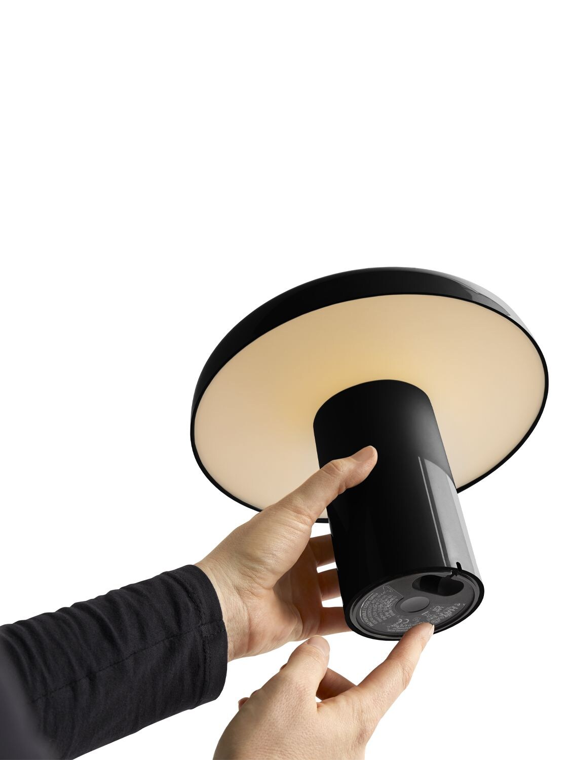 Shop Hay Pao Portable Lamp In Black
