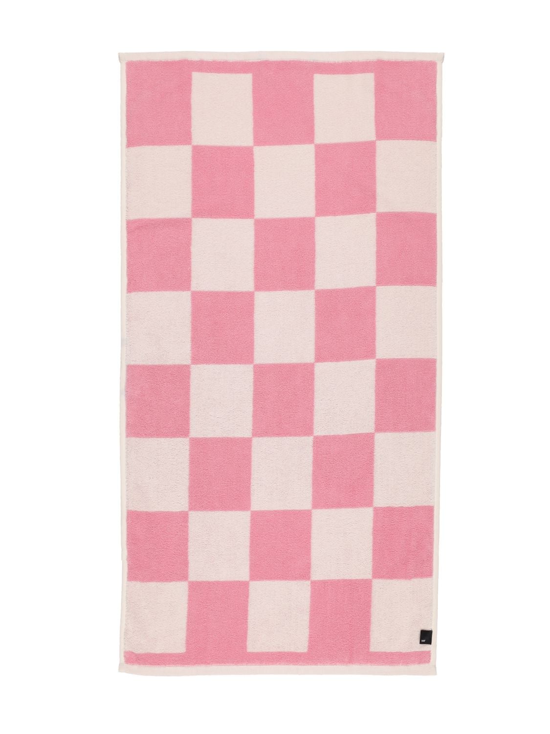 Hay Check Cotton Hand Towel In Pink