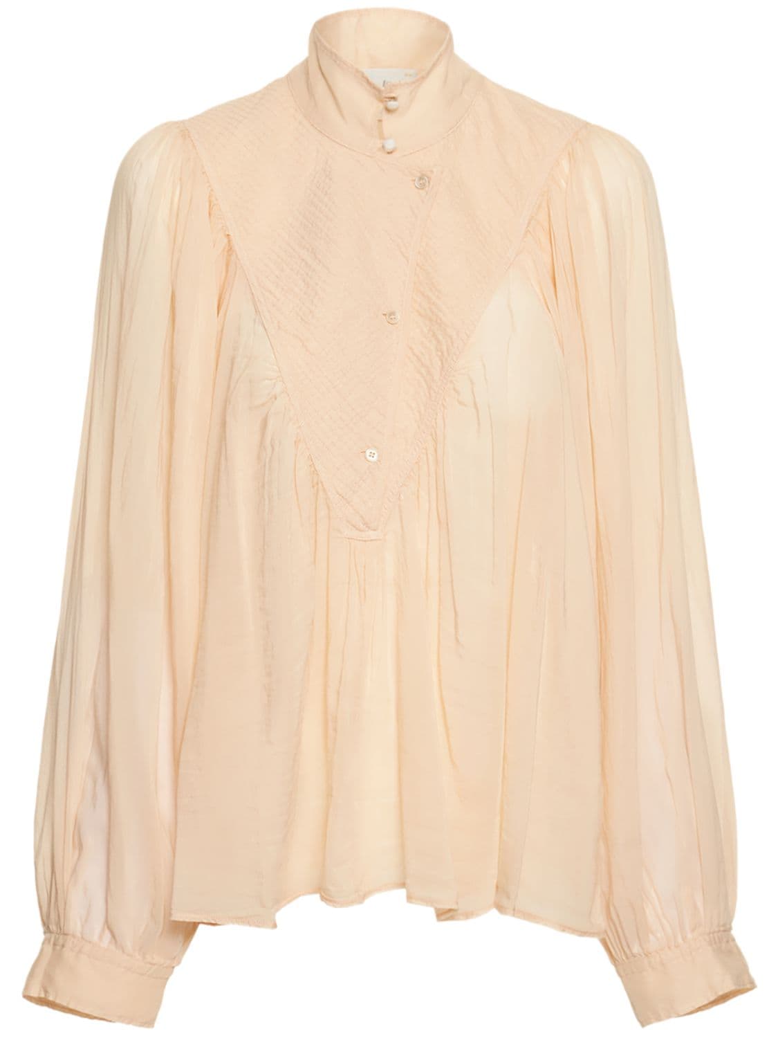 Forte Forte Bohémienne Cotton & Silk Voile Shirt In Light Pink | ModeSens