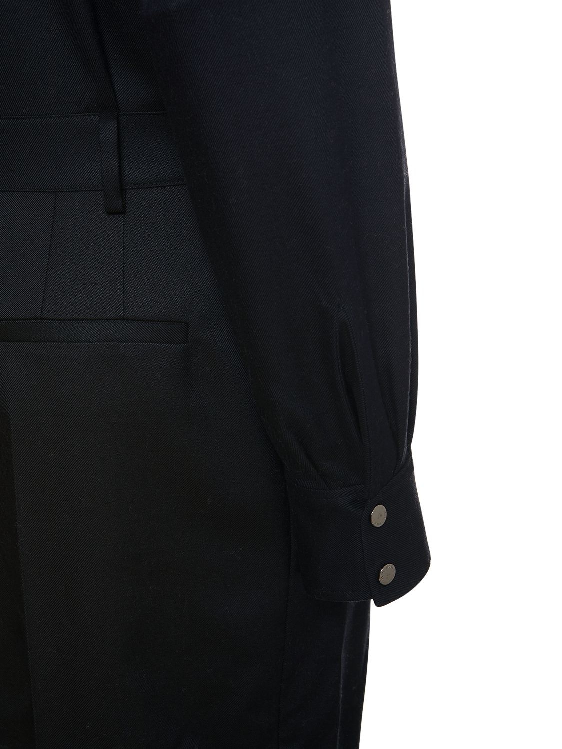 Loro Piana Vittoria Cold Wool & Silk Blend Jumpsuit In Navy | ModeSens