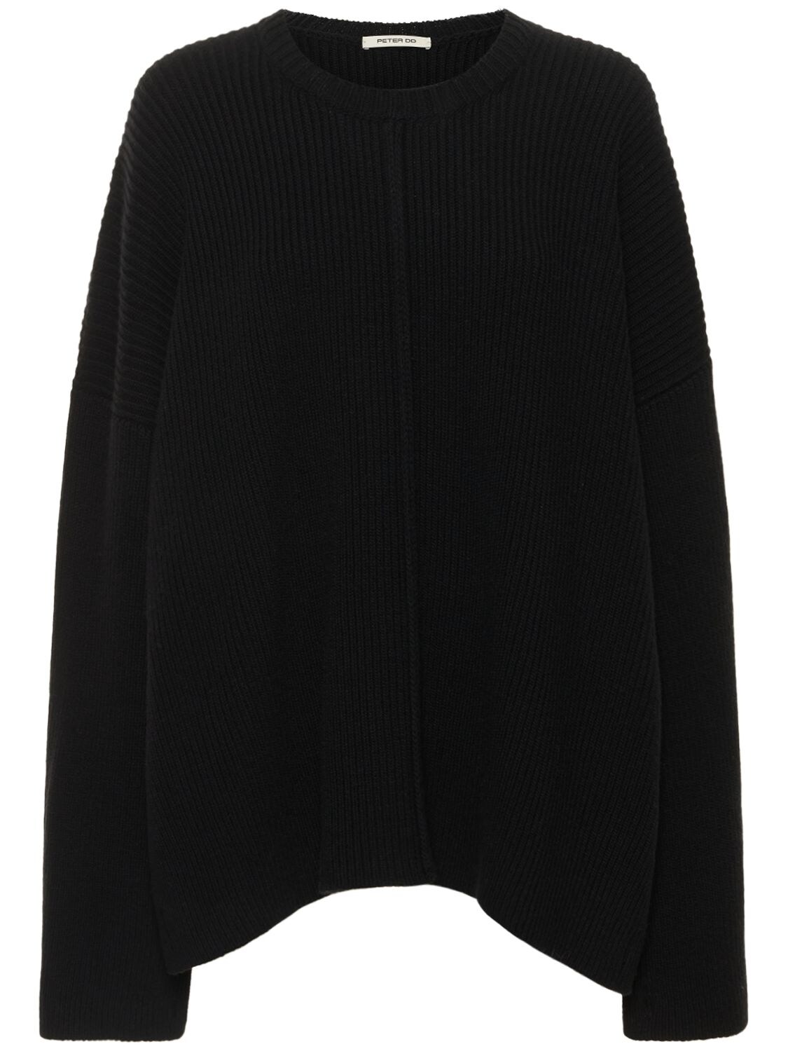 PETER DO CASHMERE & WOOL KNIT CAPE SWEATER