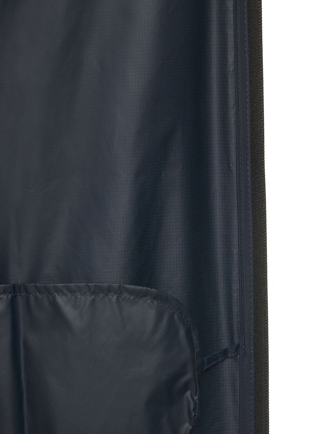 Shop Comme Des Garçons Play K-way Cdg Play Logo Nylon Zip Jacket In Navy