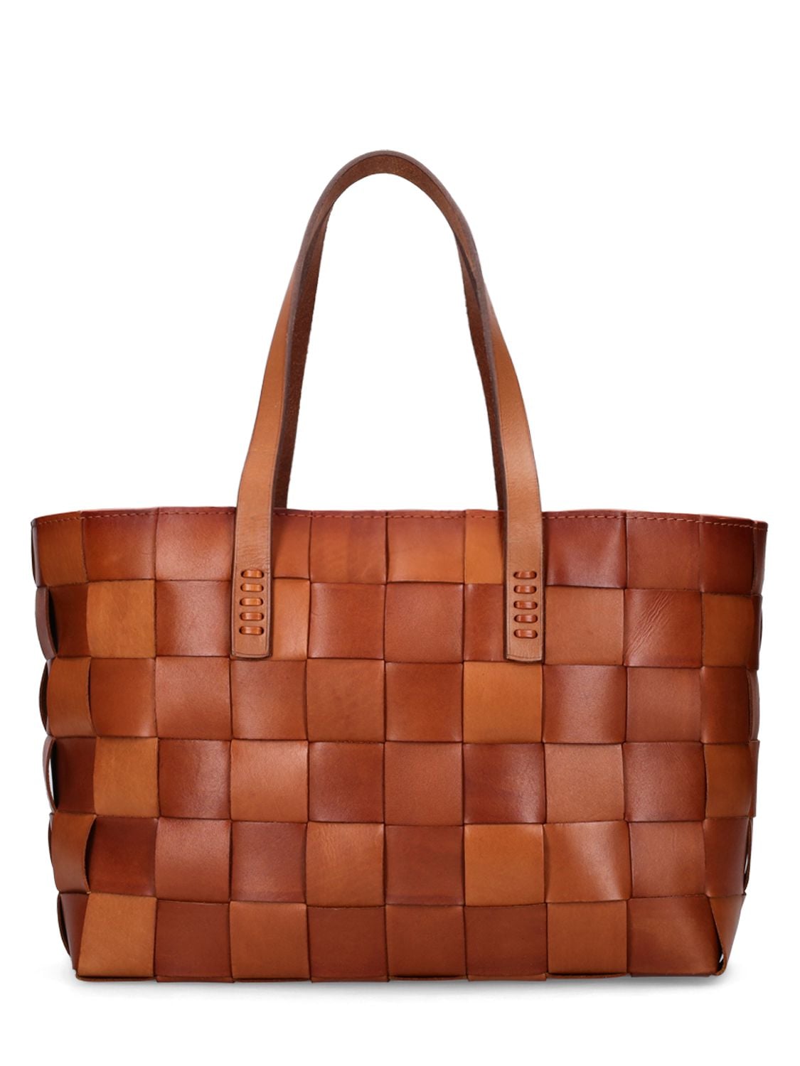 DRAGON DIFFUSION Box Weave Basket Leather Shoulder Bag
