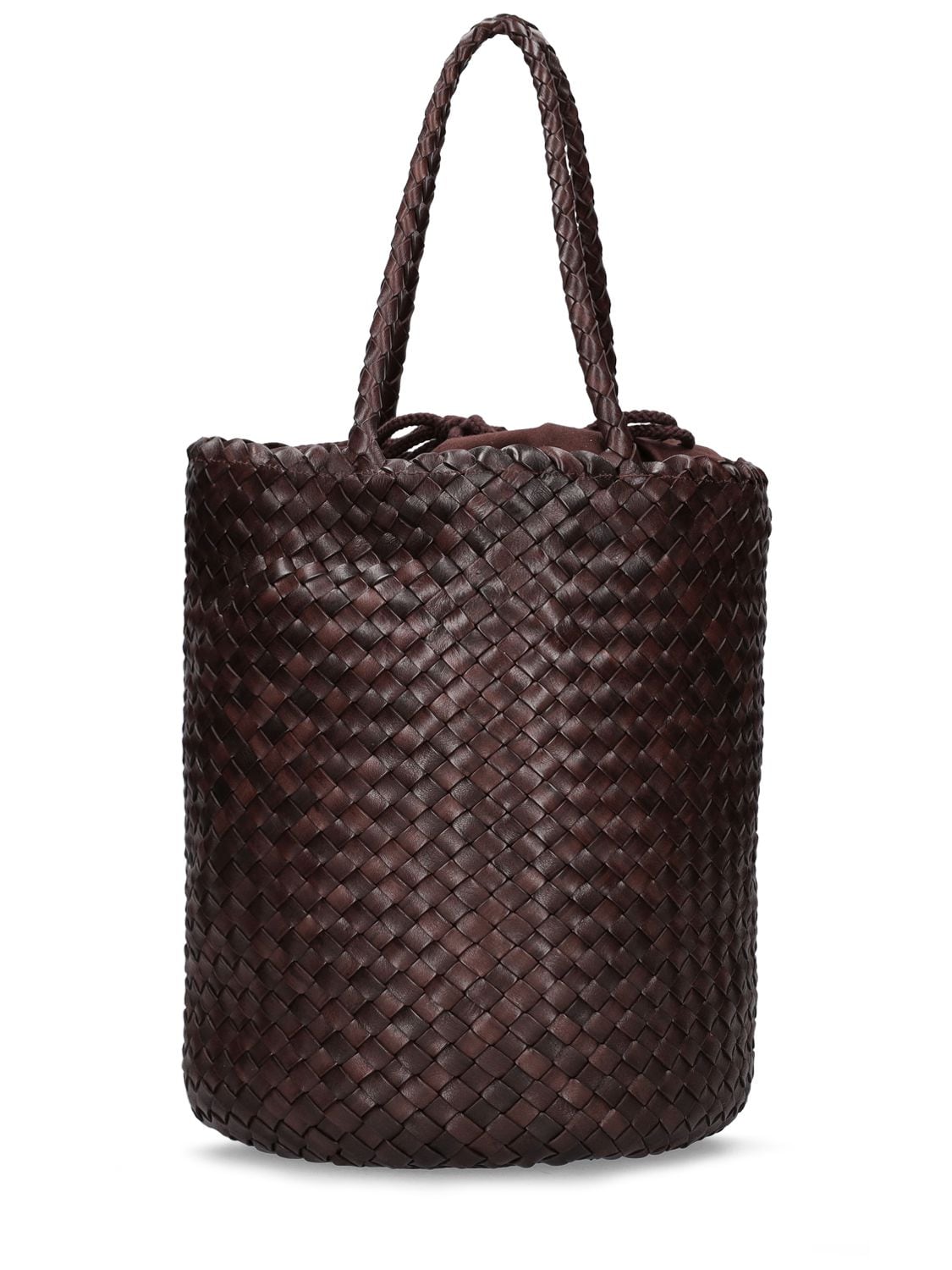 DRAGON DIFFUSION Hand Braided Leather Straps Basket Bag