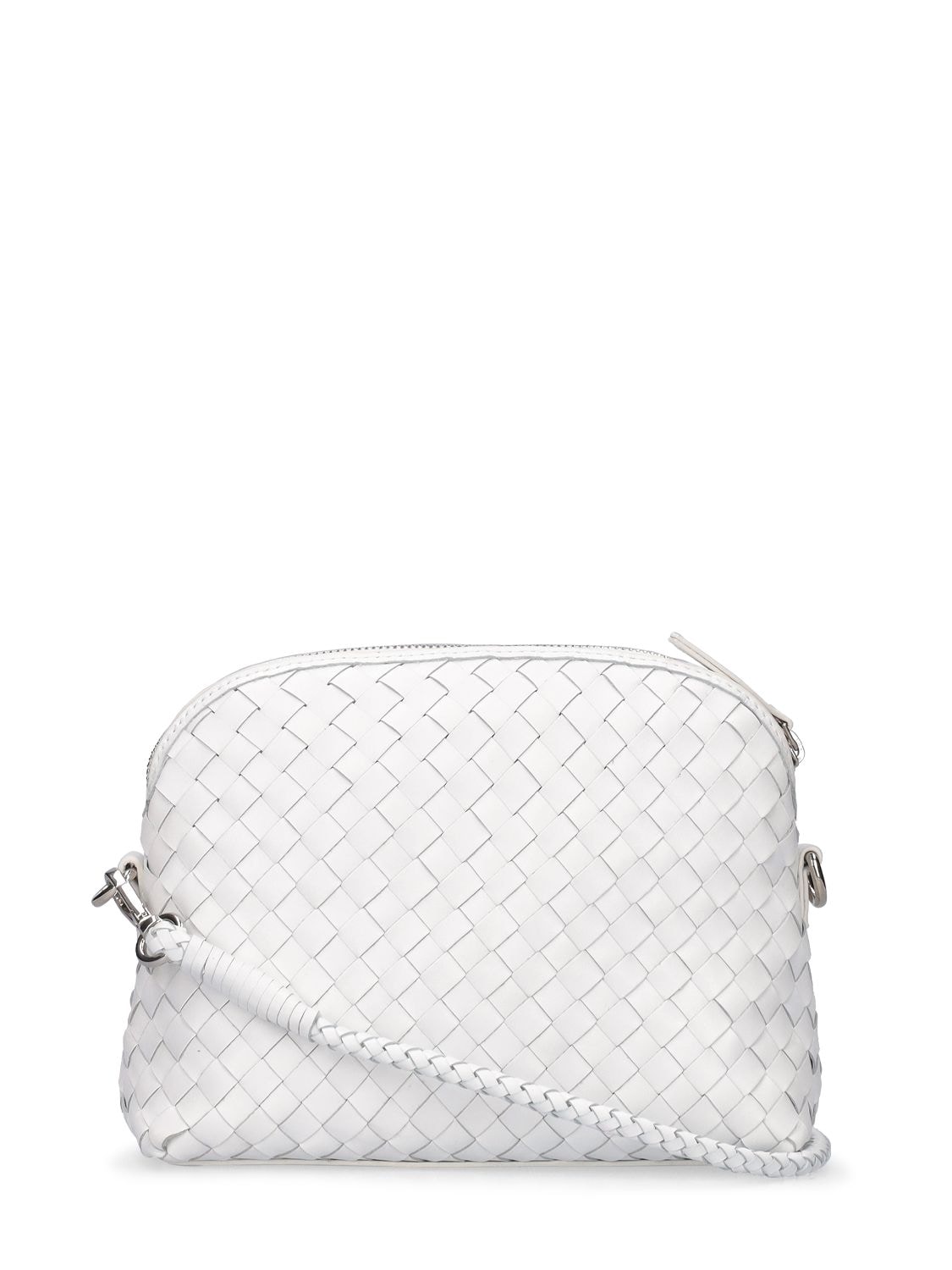 Dragon Diffusion Chunky Fellini Leather Shoulder Bag In White