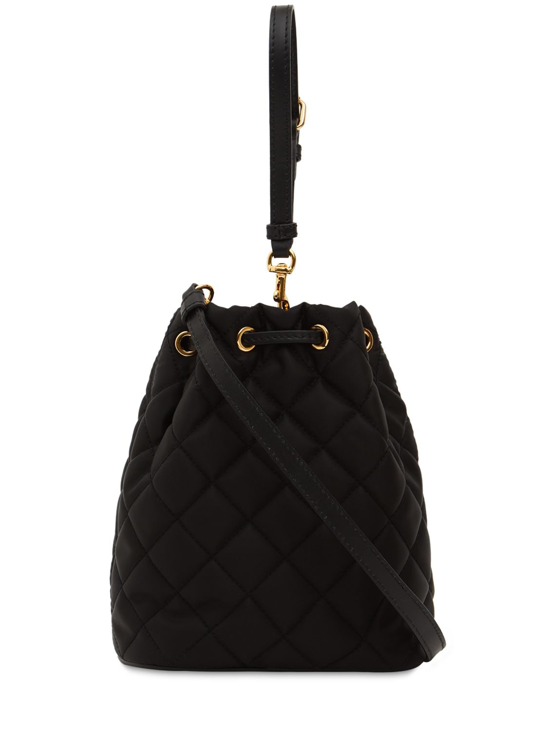 Shop Moschino Logo Quilted Top Handle Bag In Black