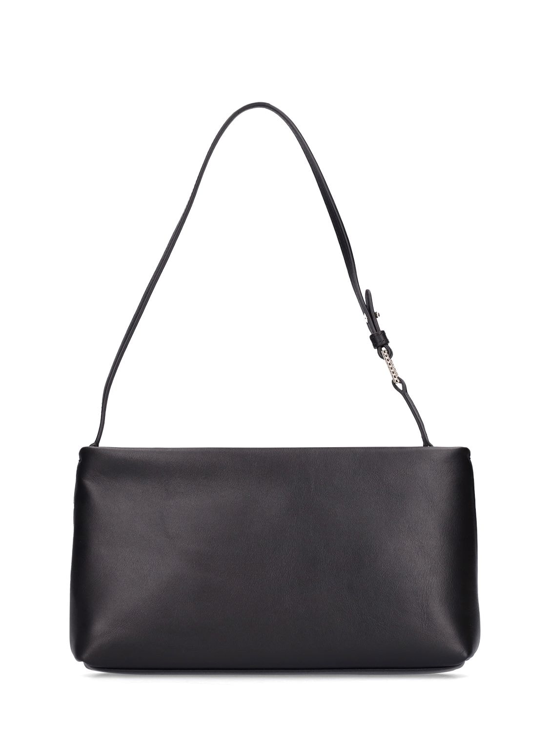 Shop Roger Vivier Mini Rv Nightlily Leather Shoulder Bag In Black