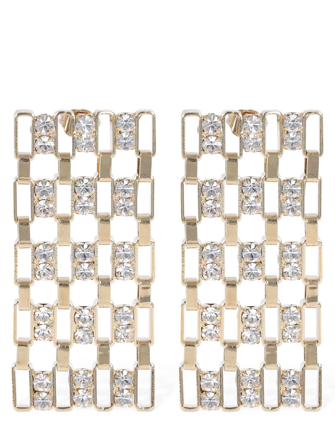 Rosantica Petra Crystal Pendant Earrings In Gold,crystal
