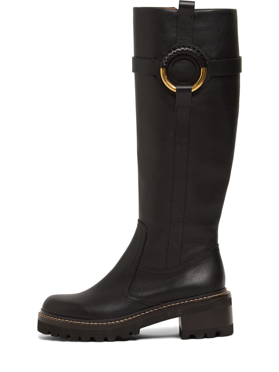 SEE BY CHLOÉ 45MM HANA LEATHER TALL BOOTS