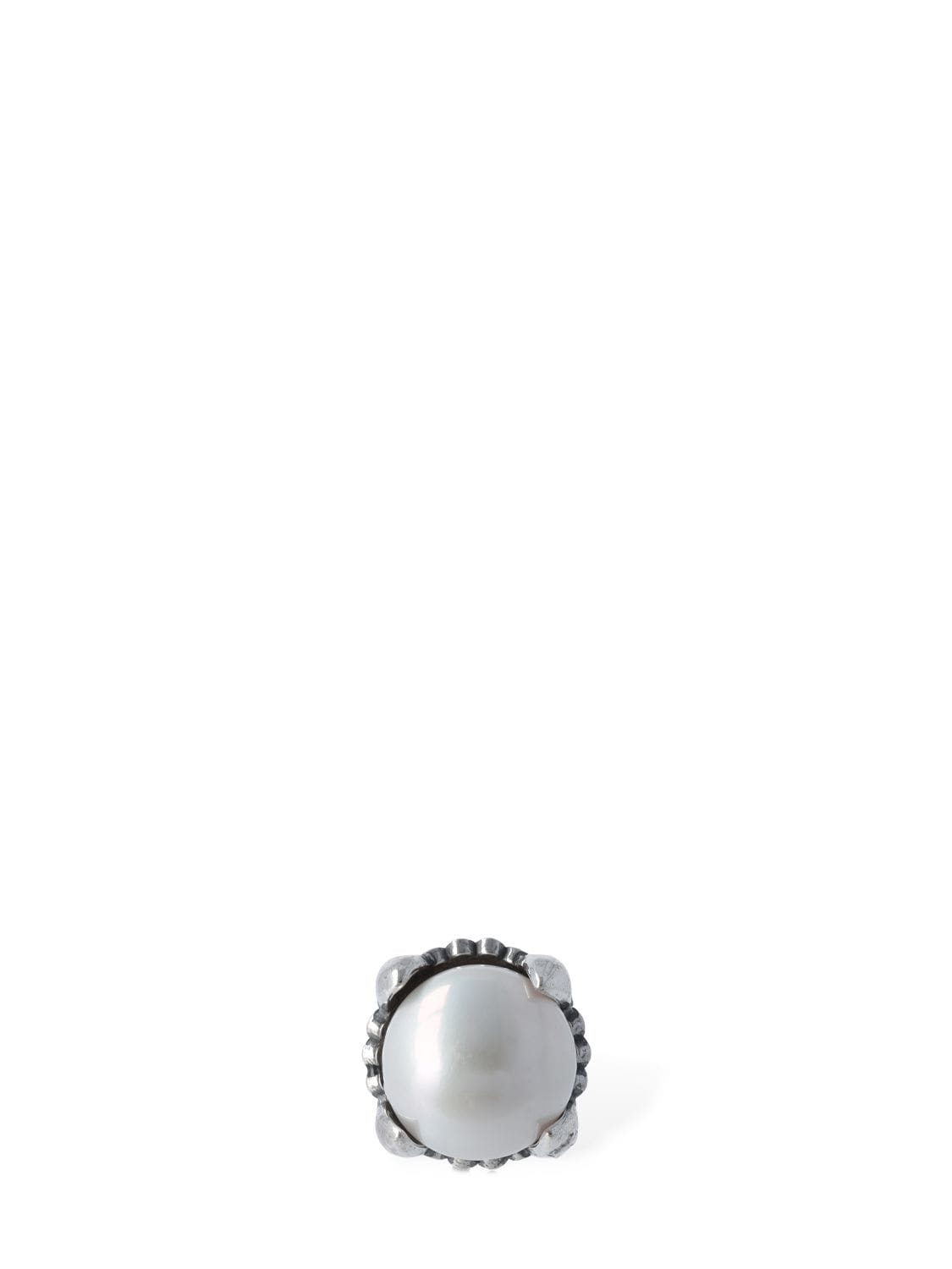 Image of 9mm Pearl Mono Stud Earring