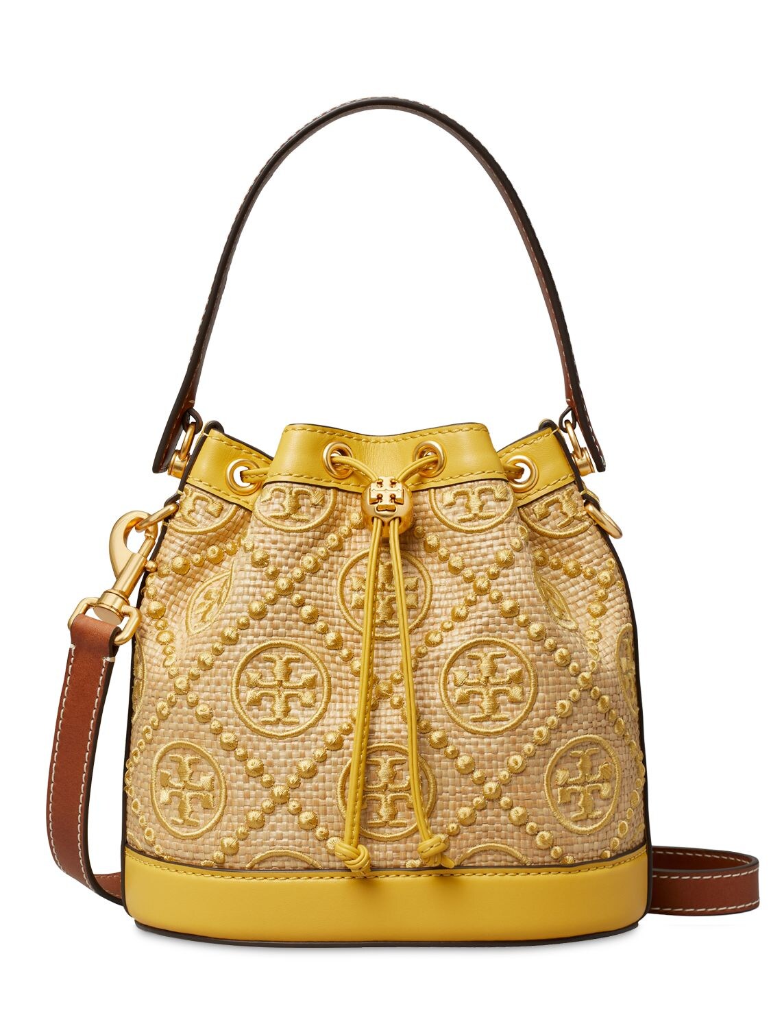 Tory Burch Gold Thea Leather Bucket Bag, Best Price and Reviews