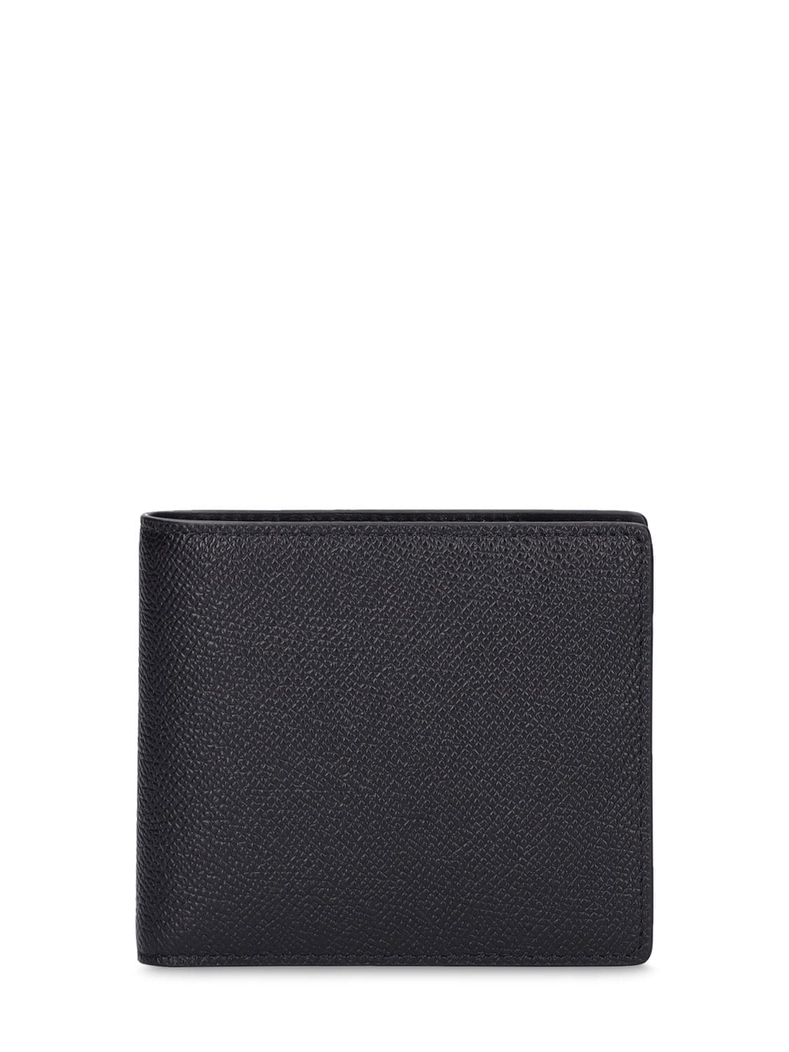 Grainy Leather Billfold Wallet
