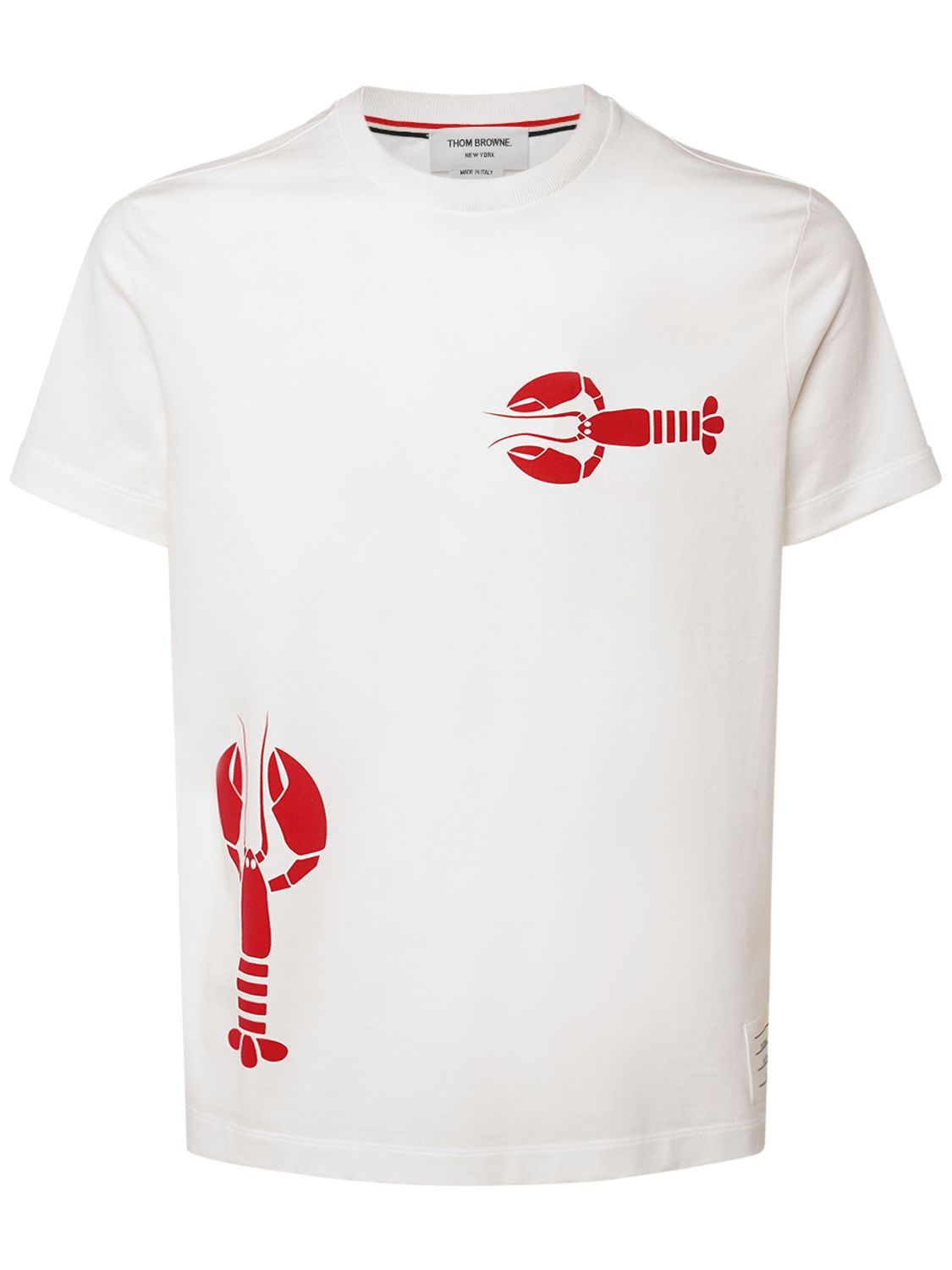 THOM BROWNE Lobster Print Cotton Jersey T-shirt