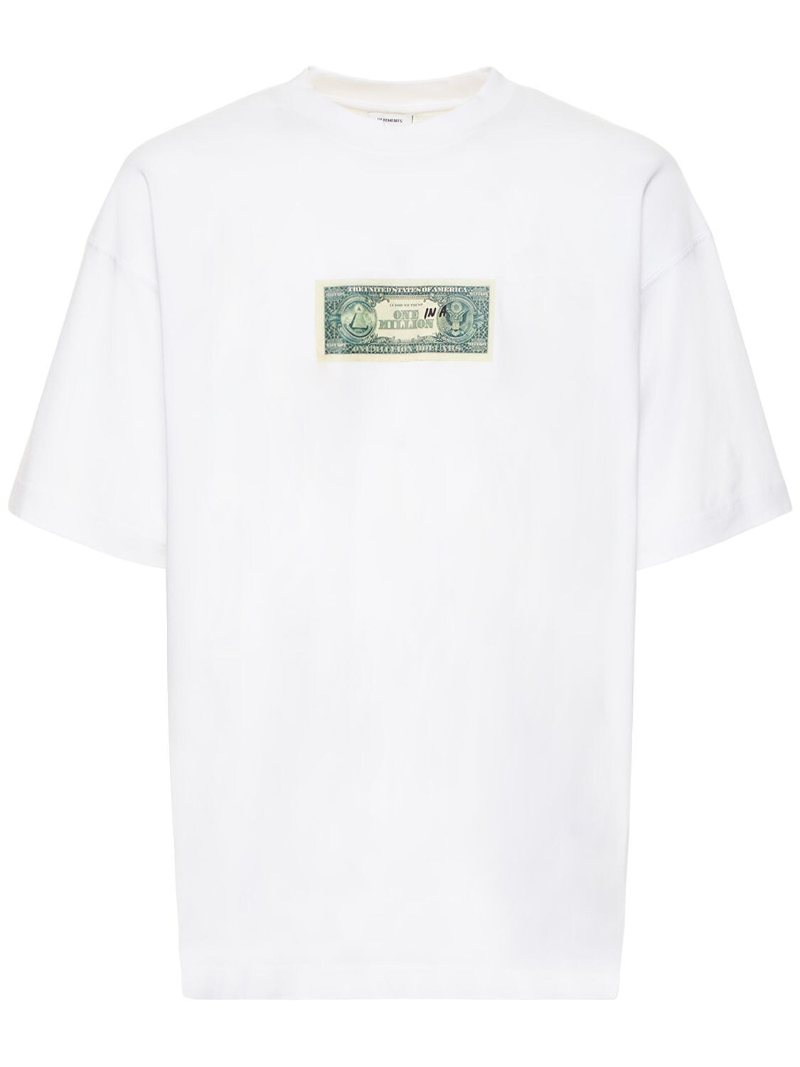 VETEMENTS One In A Million Print Cotton T-shirt
