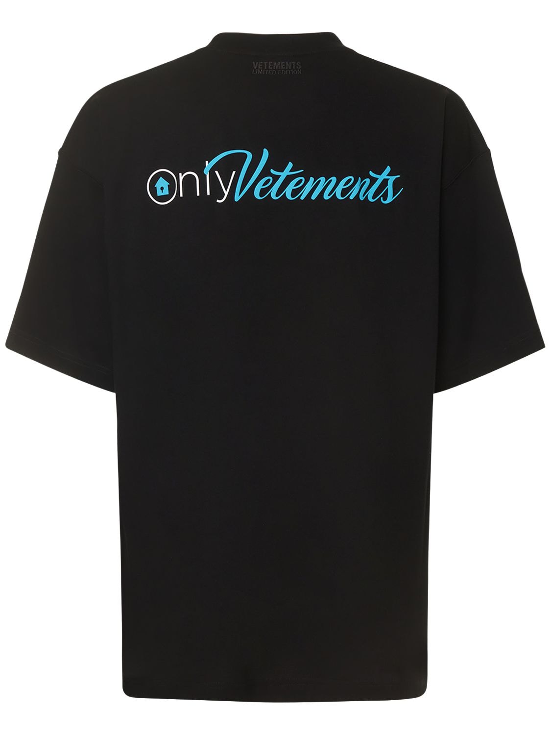 Image of Only Vetements Print Cotton T-shirt