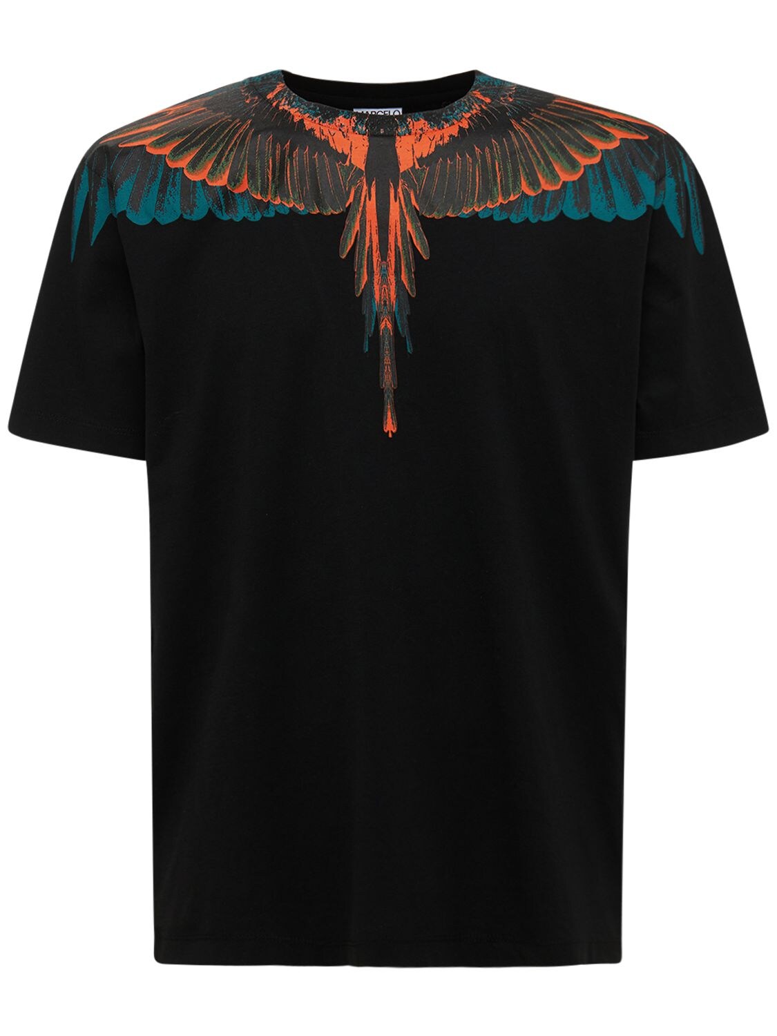 MARCELO BURLON COUNTY OF MILAN Icon Wings Print Cotton Jersey T-shirt