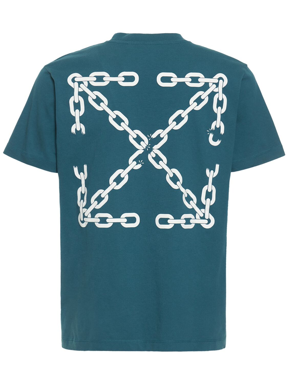 OFF-WHITE Chain Arrow Print Cotton Jersey T-shirt