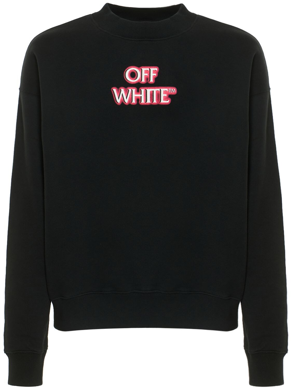 Off-white 'emotionally Available' Crewneck Sweatshirt In Nero 