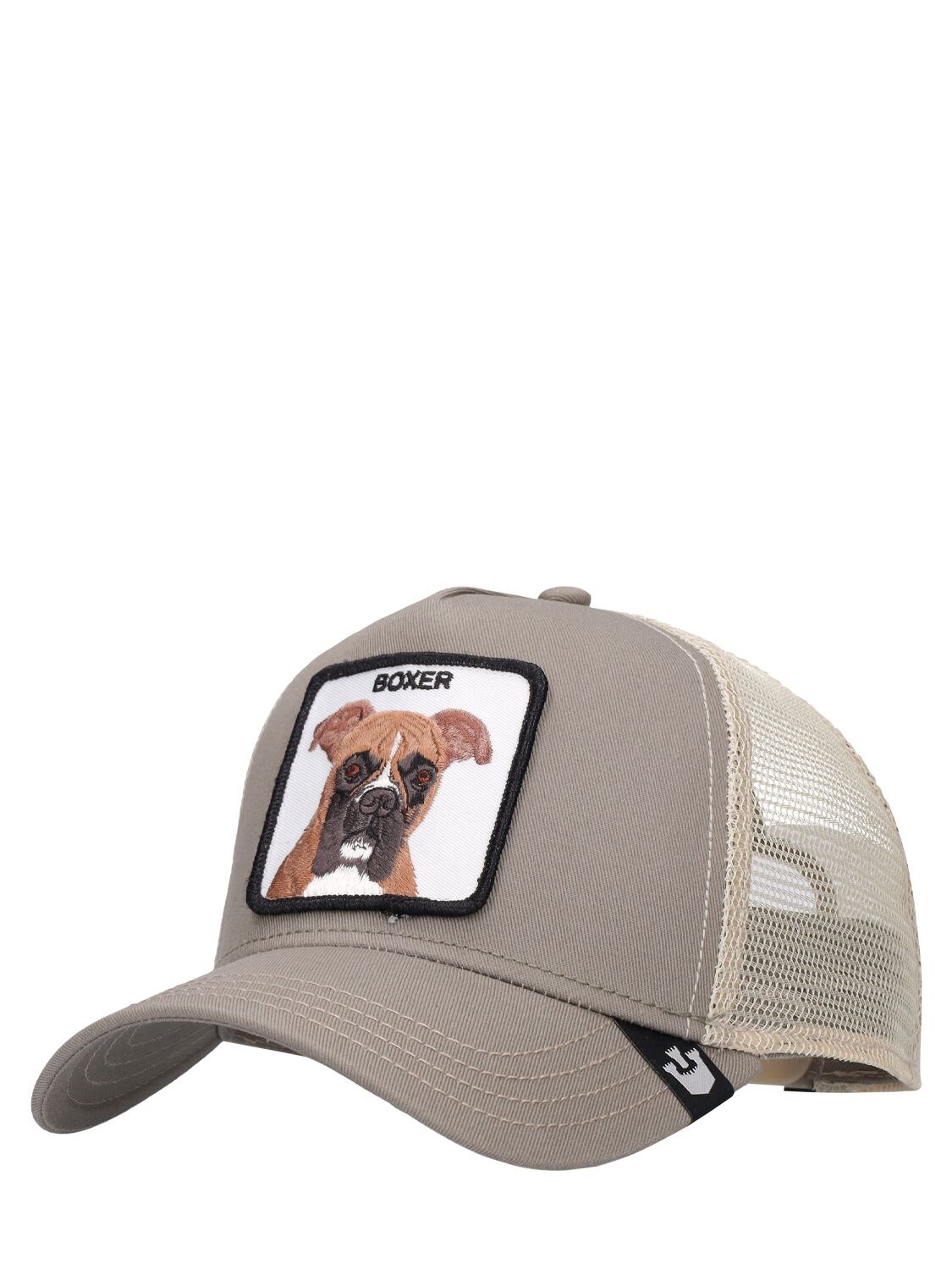 Shop Goorin Bros The Boxer Trucker Hat W/ Patch In Grey
