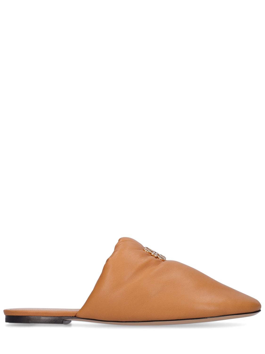 10mm Padded Anagram Leather Mules
