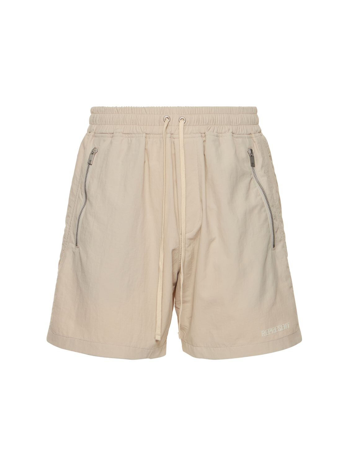 Represent Nylon Shorts In Concrete | ModeSens
