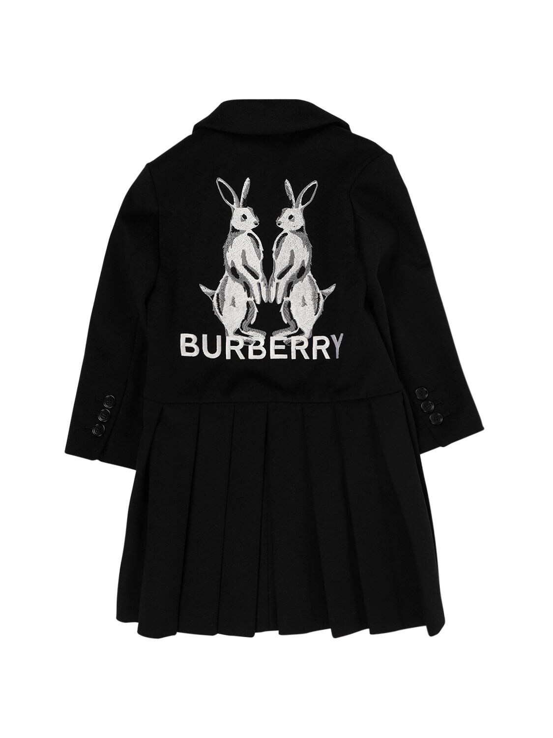 Logo Embroidery Wool & Cashmere Coat