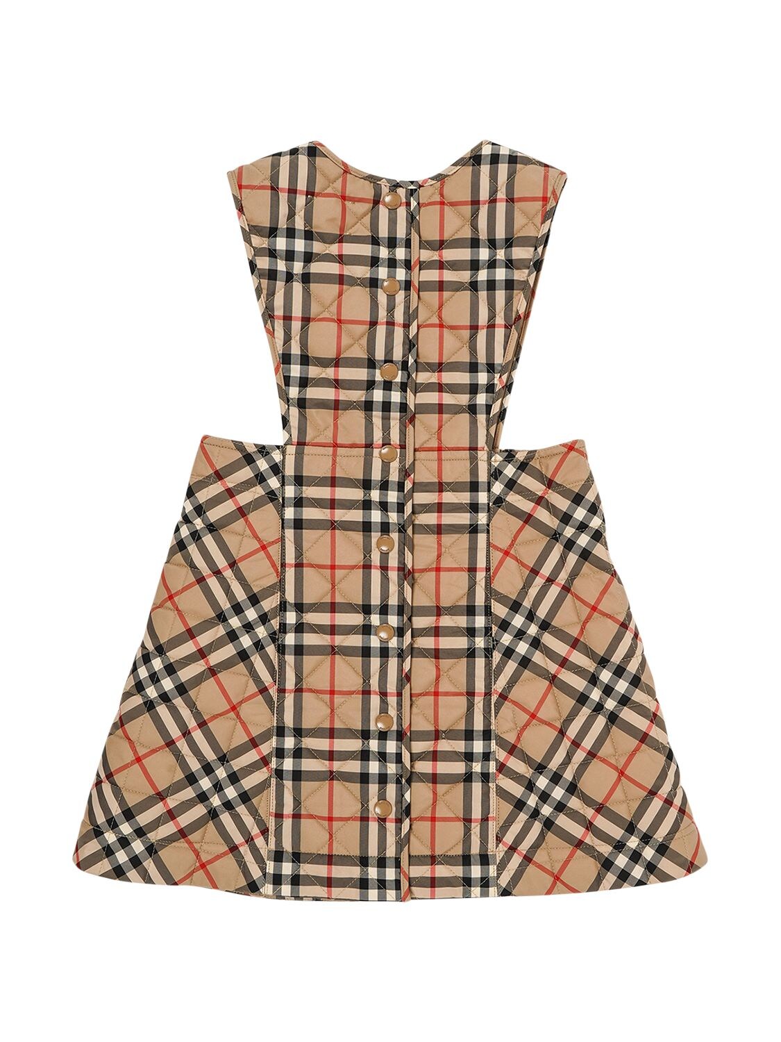 Burberry Girls Archive Beige Vintage Check Diamond Dress