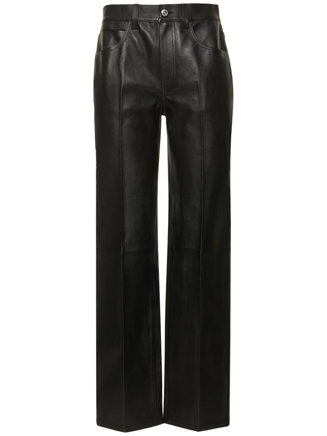 ALEXANDER WANG MID RISE RELAXED STRAIGHT PANTS