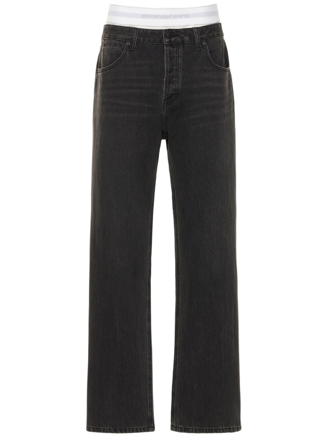 ALEXANDER WANG Low Rise Straight Jeans
