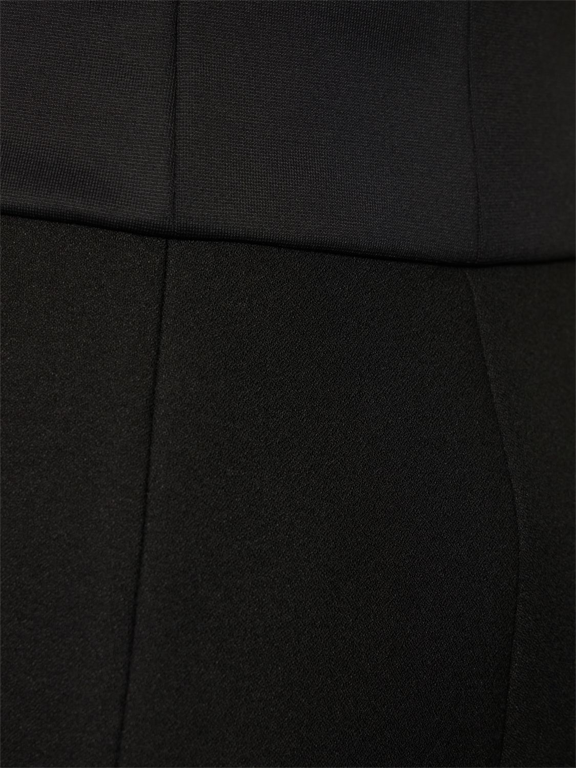 Shop Msgm Embellished Crepe Jumpsuit In Black