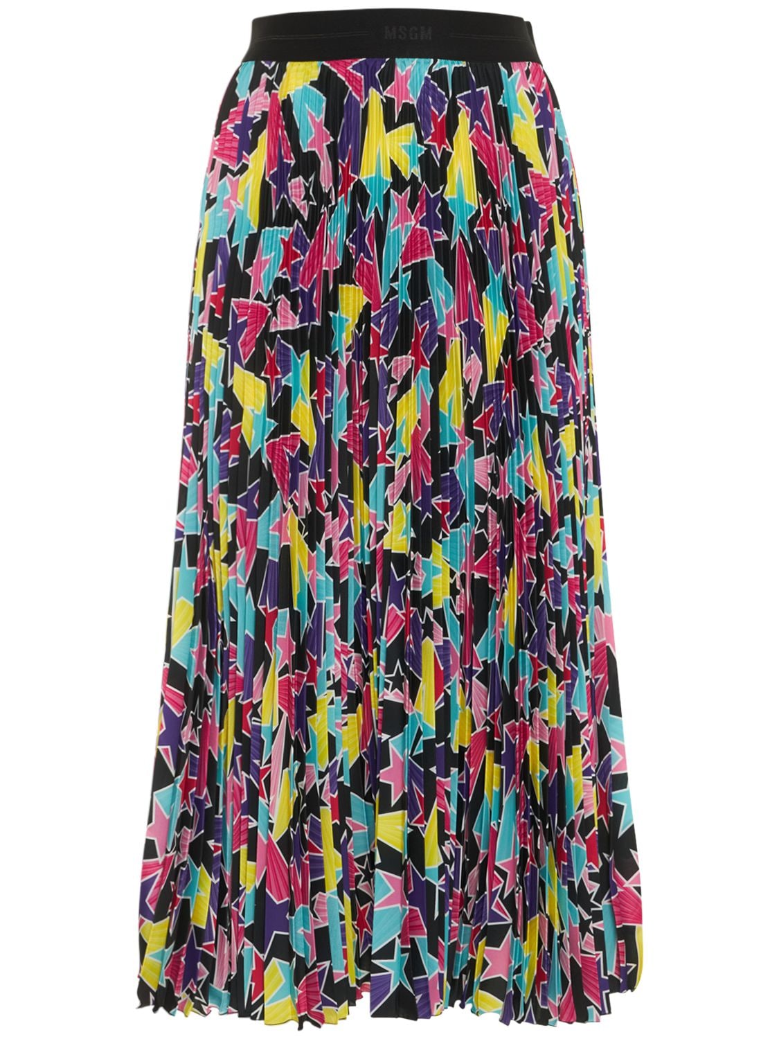 Msgm - Pleated printed midi skirt - Multicolor | Luisaviaroma