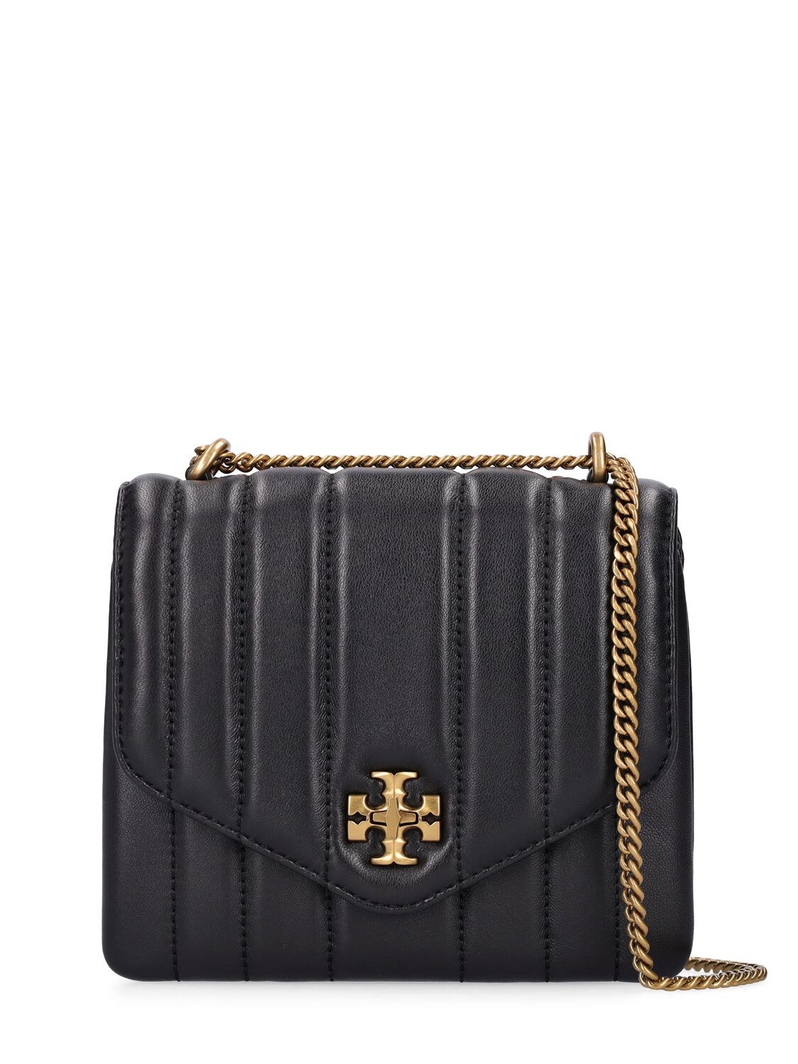 Tory Burch - Kira square leather crossbody bag - Black | Luisaviaroma