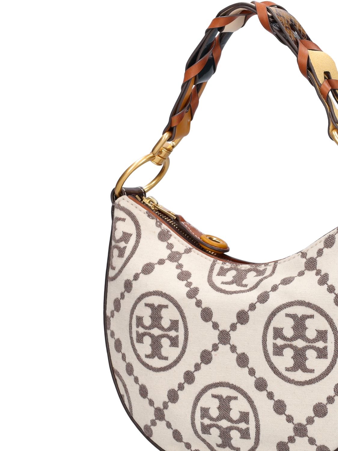 T Monogram Grommet Mini Crescent Bag: Women's Handbags, Crossbody Bags