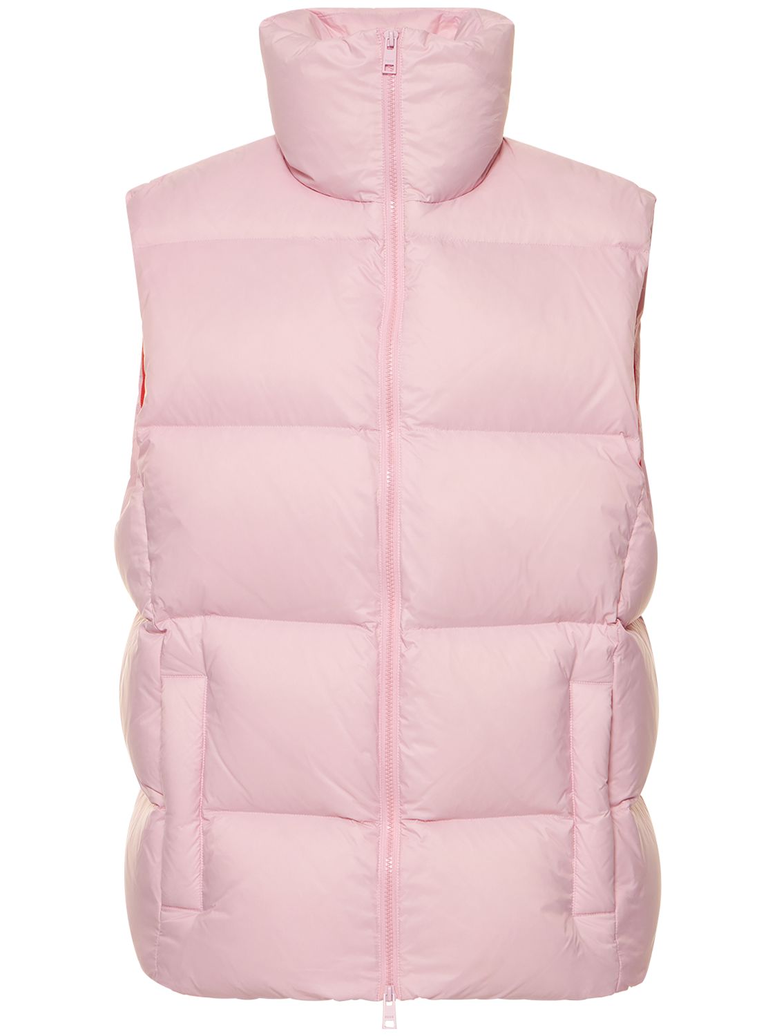 MSGM Super Light Nylon Down Vest Pink