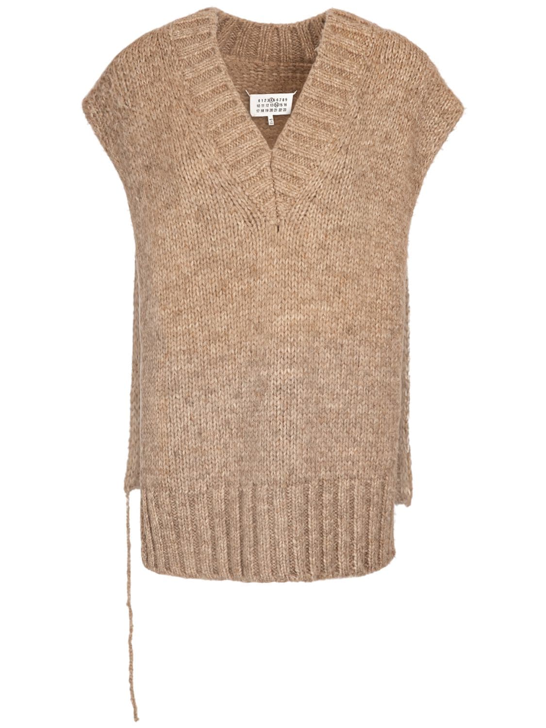 Image of Open Side Alpaca Blend Knit Vest