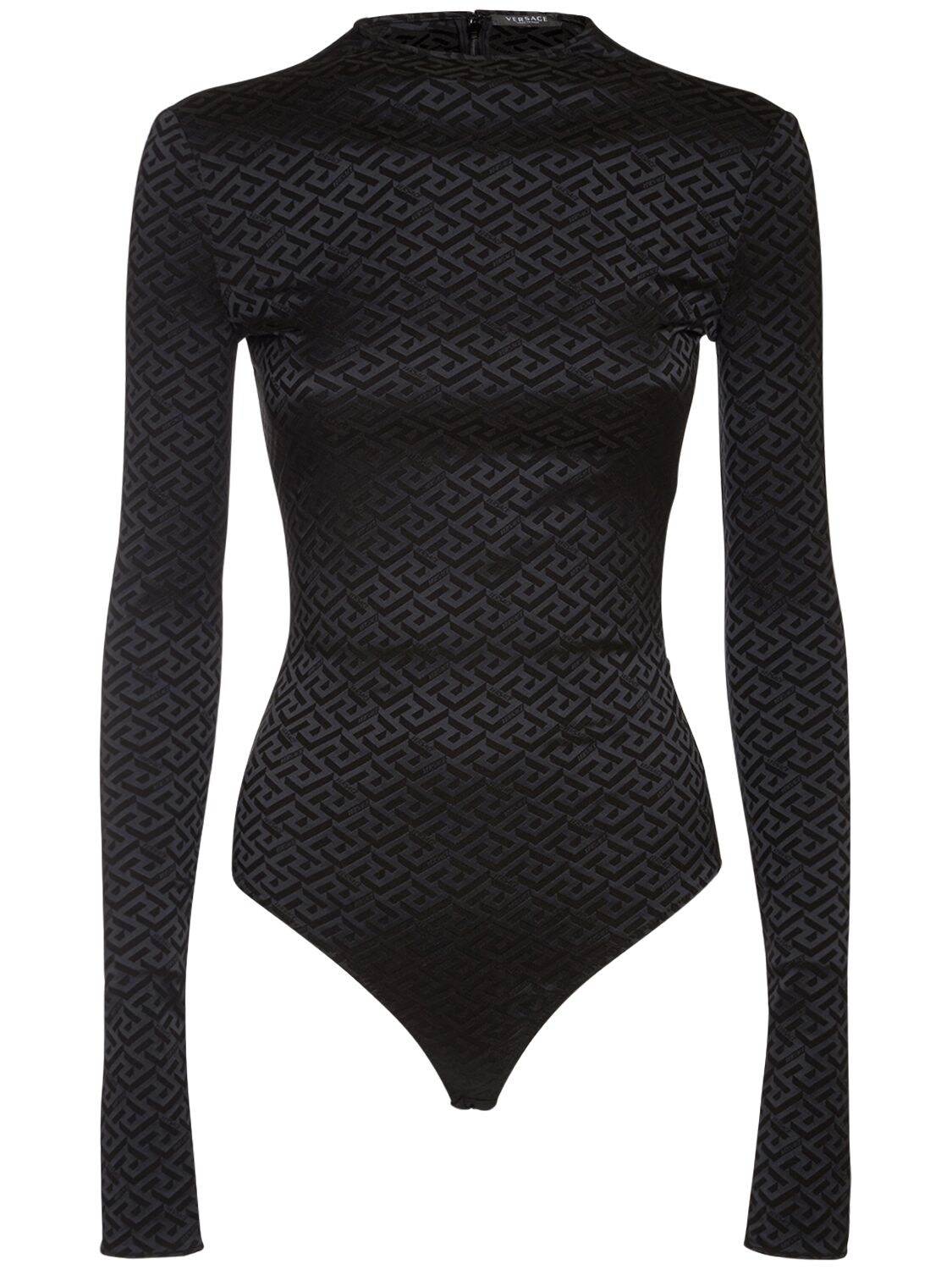 Versace - Monogram jersey bodysuit - Black | Luisaviaroma